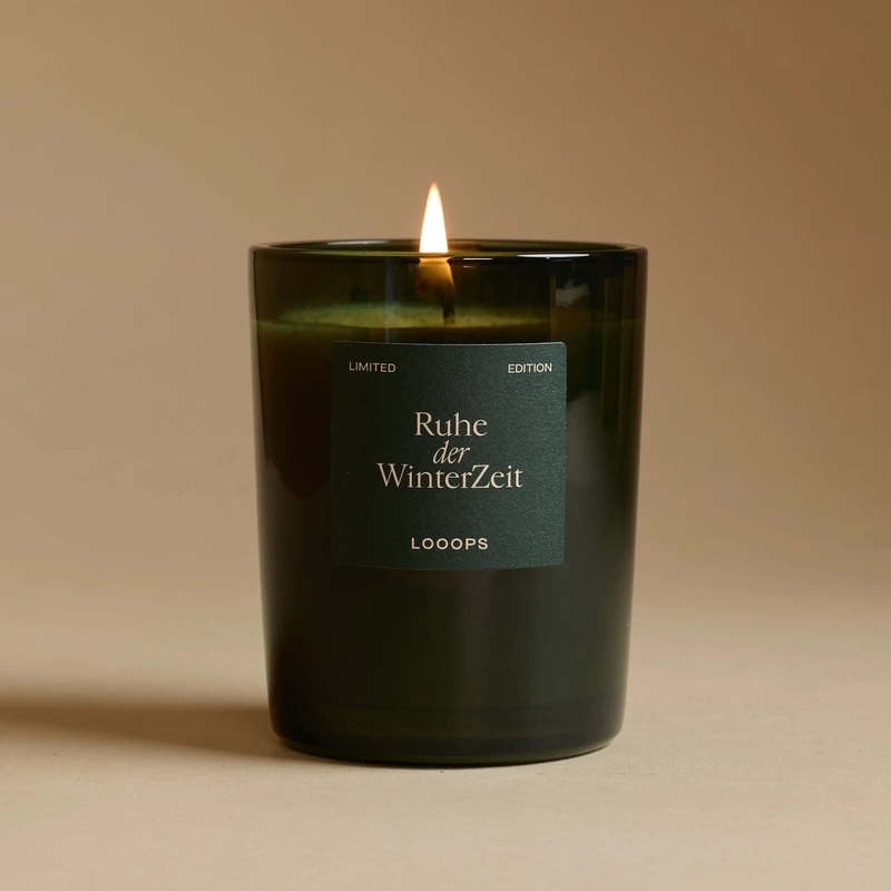 LOOOPS Kerze “Ruhe der Winter Zeit” – Duftkerze (Limitierte Edition 2025)