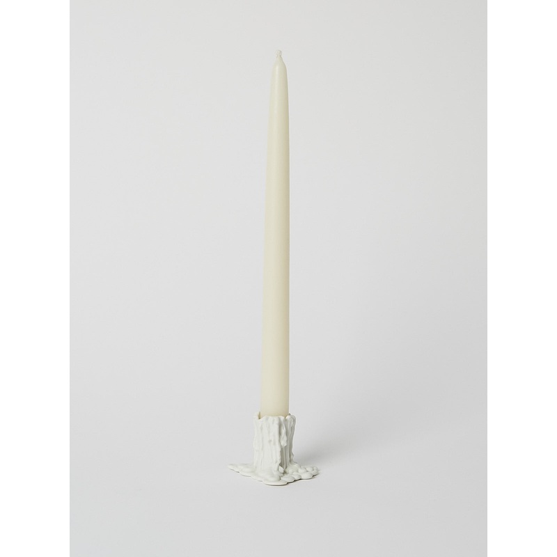 Candlestick Vesuvius 5cm in White Bisque