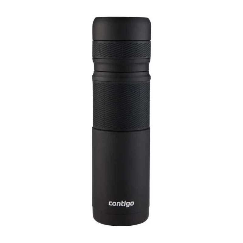 Contigo Thermal Bottles With 360 Interface – Vacuum Insulated Stainless Steel, 1200 ml, Matte Black