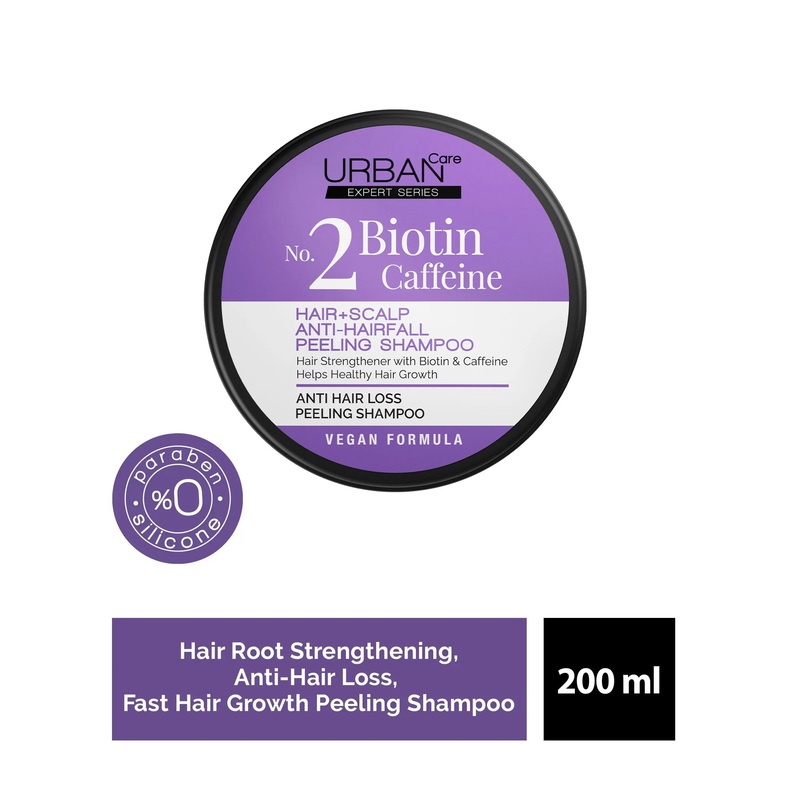 Urban Care Expert Biotin & Caffein Sea Salt Peeling Shampoo 200 Ml