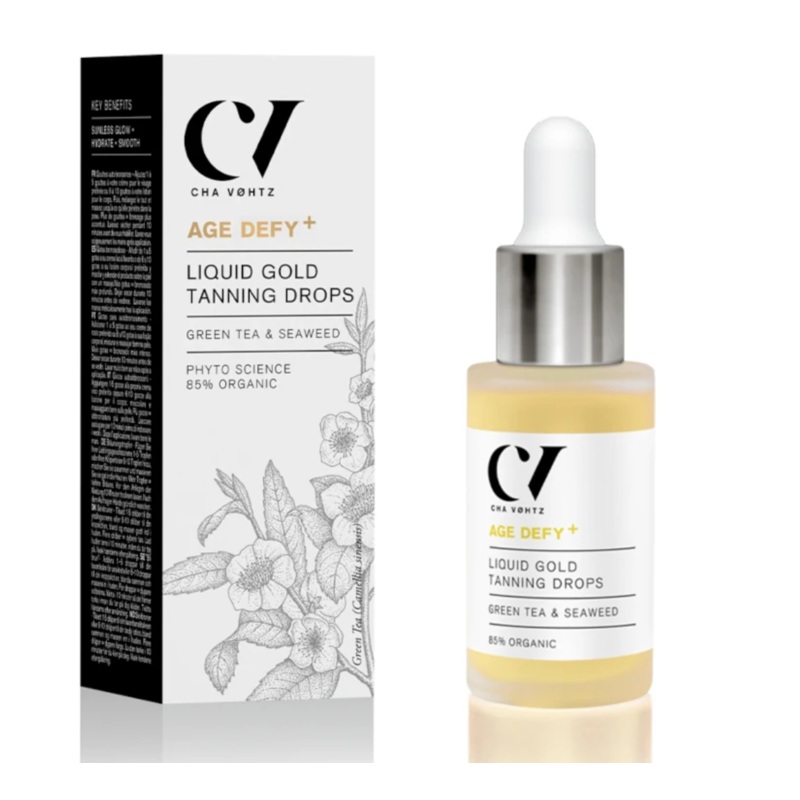 Age Defy + Liquid Gold Tanning Drops