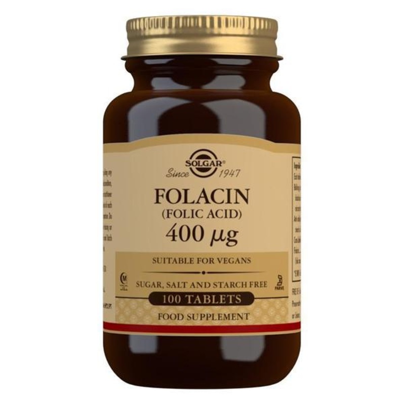 Solgar – Folacin (Folic Acid) 400mcg 100 Tablets