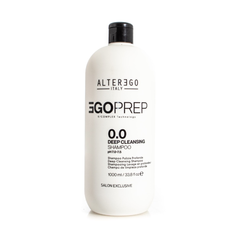 ALTER EGO ITALY EgoPrep 0.0 Deep Cleansing Shampoo | 1L, Various Sizes