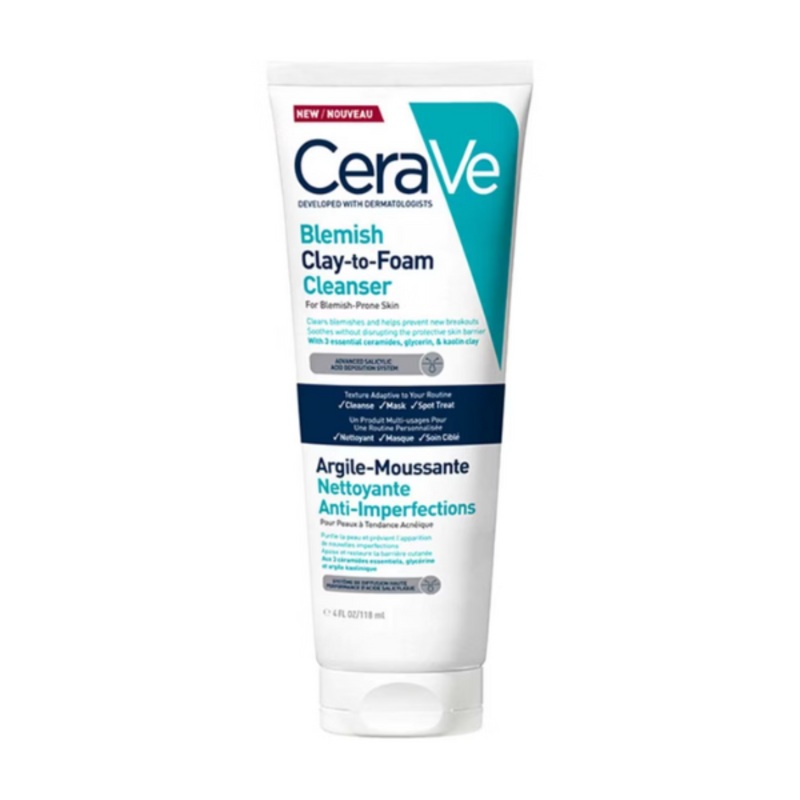 CeraVe – Blemish Clay-to-Foam Cleanser 118ml