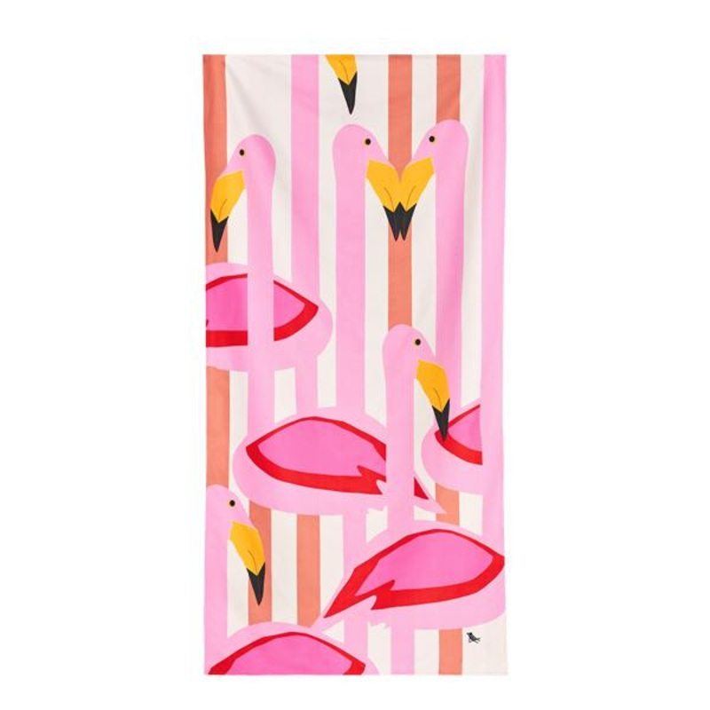 Dock & Bay — Towel – Flamboyant Flamingos – Medium