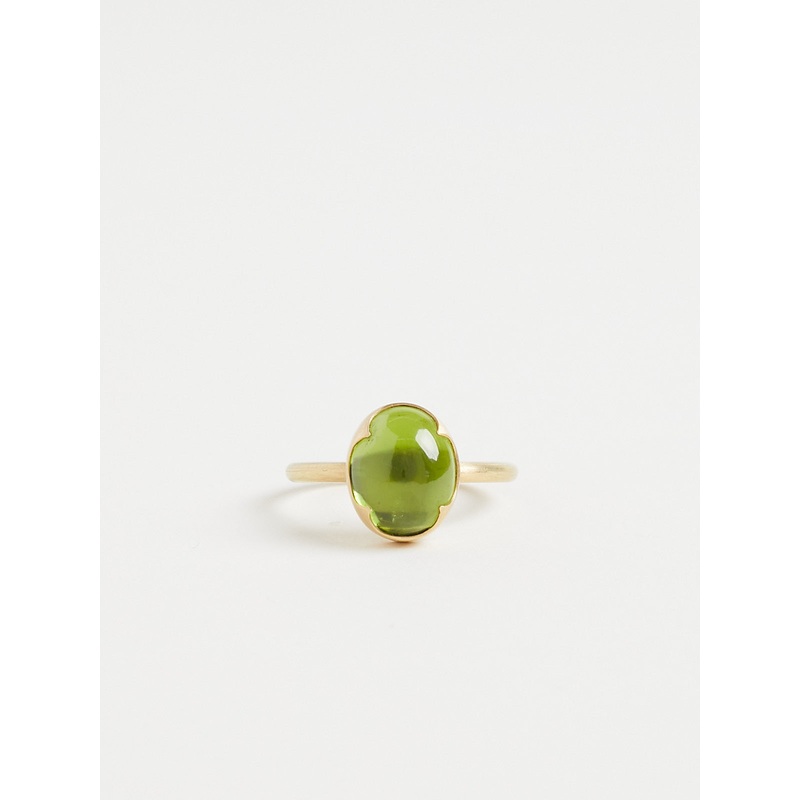 5.26ct Peridot Ring in 18k Yellow Gold