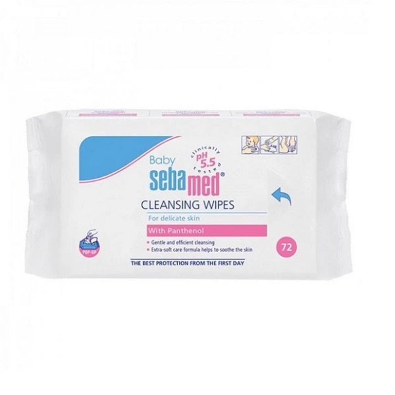 Baby Sebamed Cleansing Wipes For Delicate Skin With Panthenol 72pc
