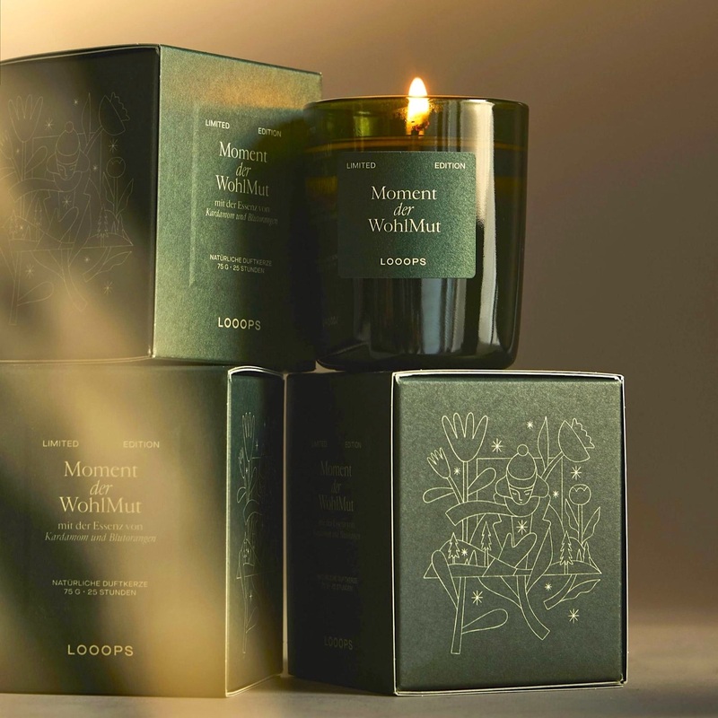 LOOOPS Kerze “Moment der WohlMut” – Duftkerze (Limitierte Edition 2025)