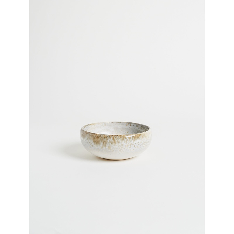 Small Bowl Shape #7 in White and Brown