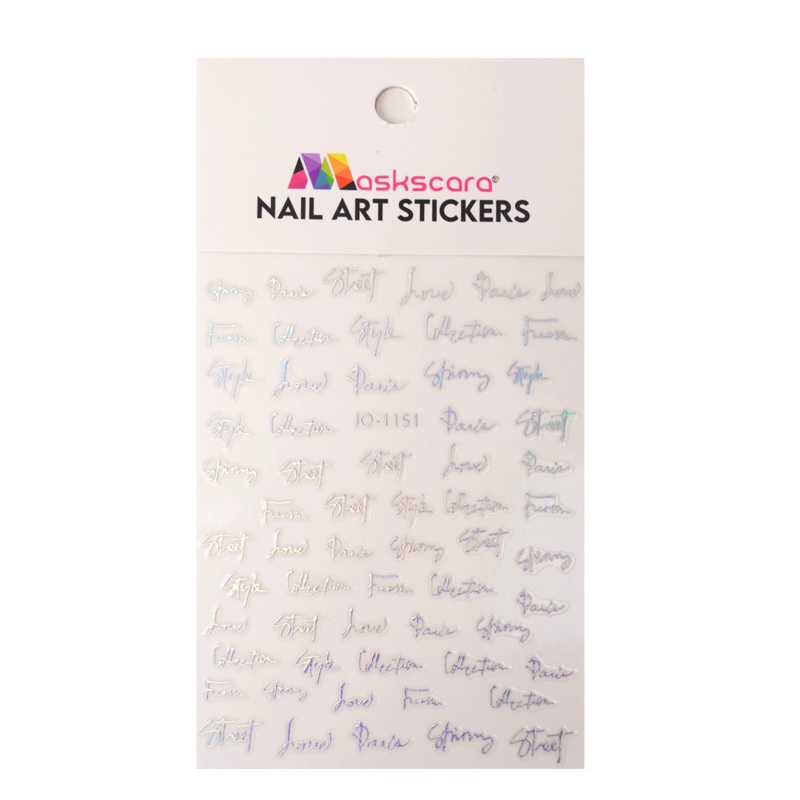 Nail Art Sticker Aurora Words