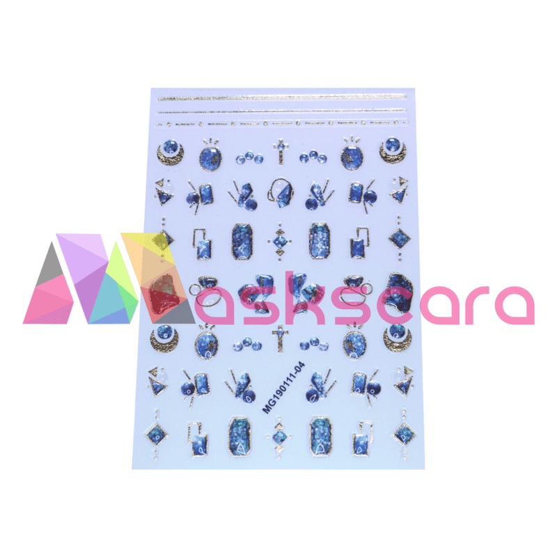 Nail Art Sticker – Crystal & Symbols (MG190111-04)