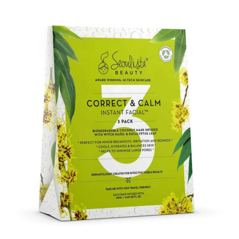 Seoulista Correct & Calm Instant Facial 3 Pack