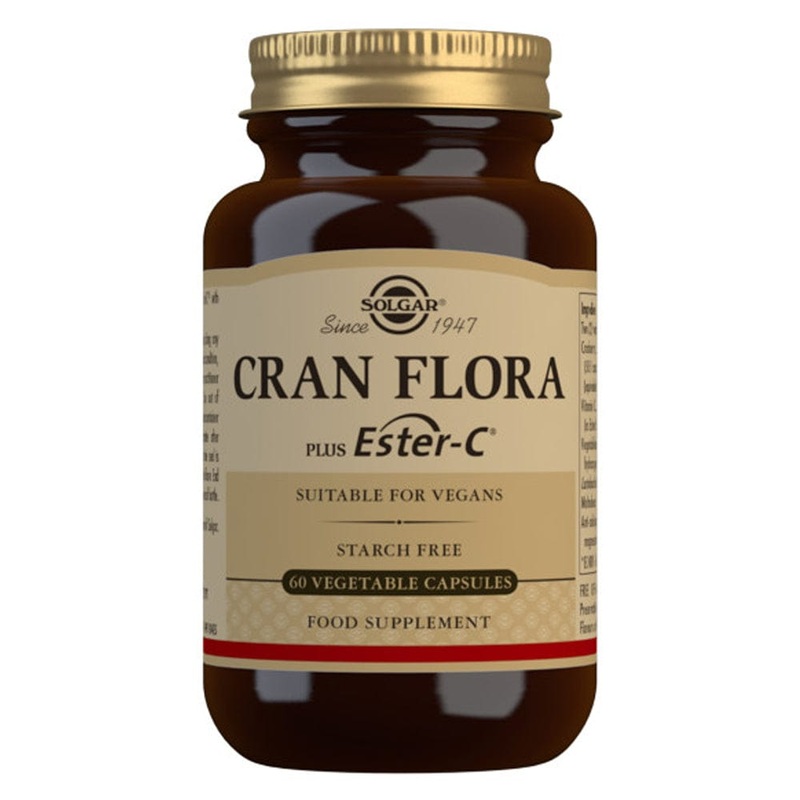 Solgar Cran Flora Cranberry 60 Vegetable Capsules