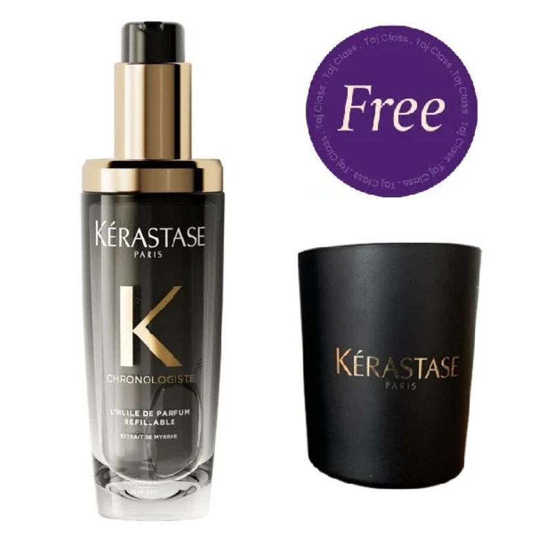 Kerastase Chronologiste L’Huile de Parfum Refillable 75ml + Kerastase Parfumee Scented Candle Free