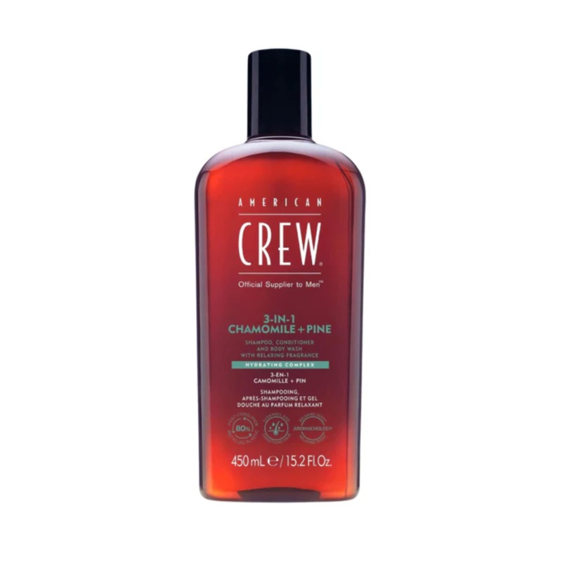 AMERICAN CREW 3-IN-1 RELAXING SHAMPOO/CONDITIONER/BODY WASH 450ML
