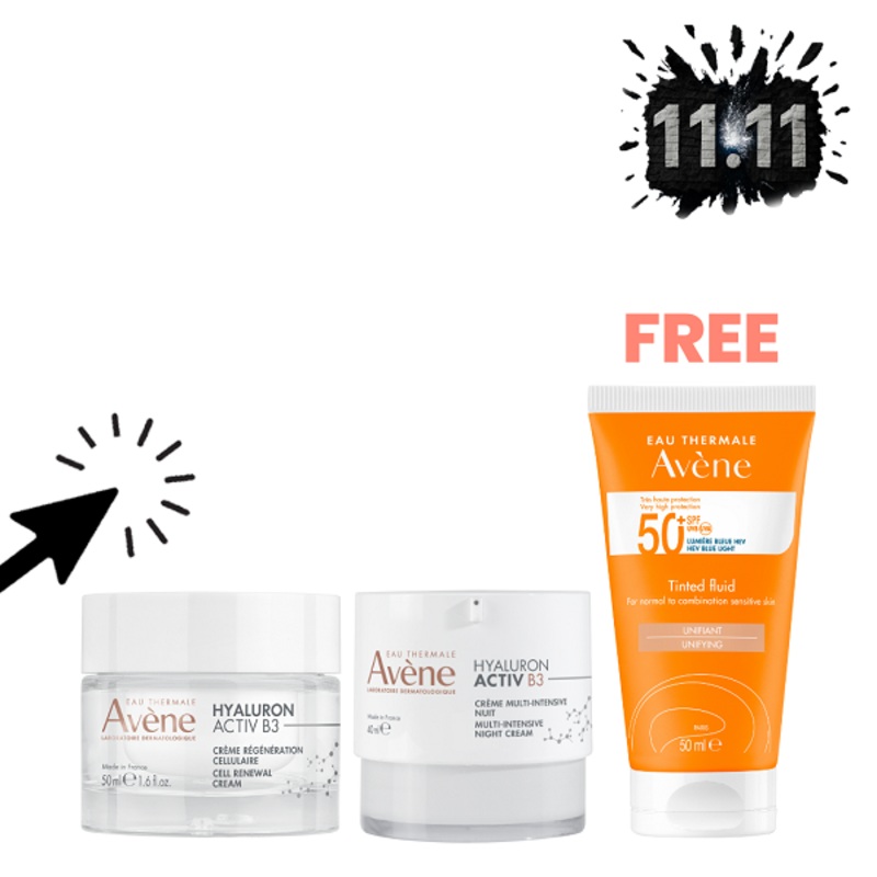 Avene – Hyaluron Activ B3 Day Cream & Night Cream Bundle