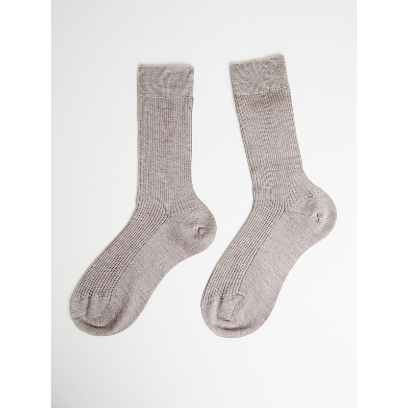 Cashmere Socks in Sand Melange