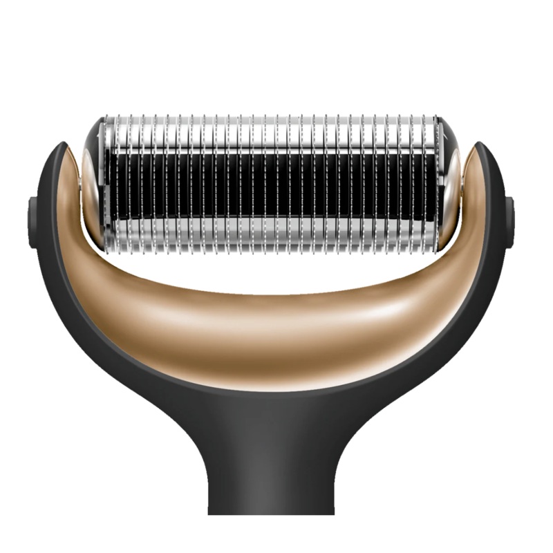 GESKE Face & Body Roller MicroNeedle Head Black and Gold.