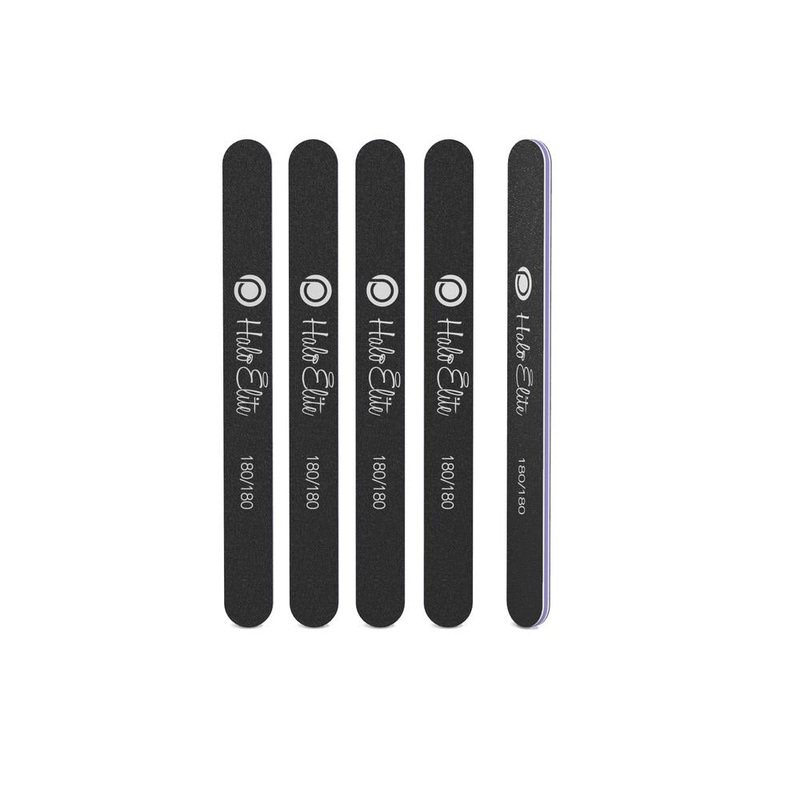 Elite Black Straight File 180/180 – 5 pack