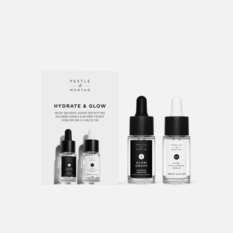 Pestle & Mortar Hydrate & Glow Kit.