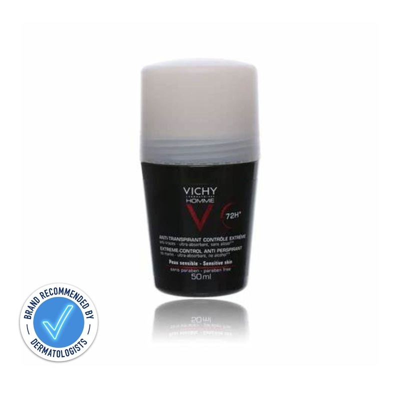 VICHY Homme Extreme Anti-Perspirant Roll-On 72HR 50ml