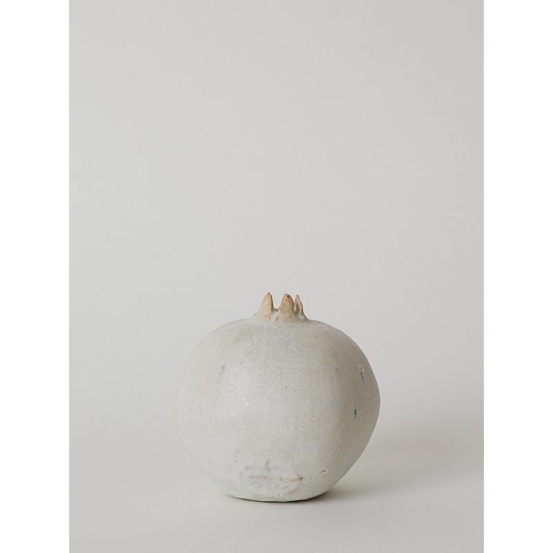 Handmade Ceramic Pomegranate in White