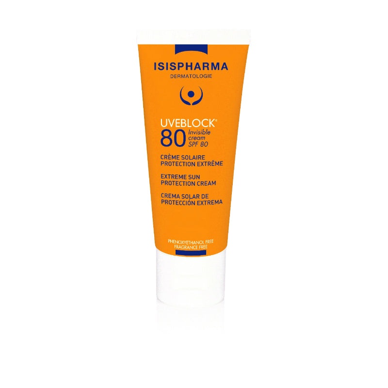 Isis Pharma Uveblock Spf80 Invisble Cream 40ml