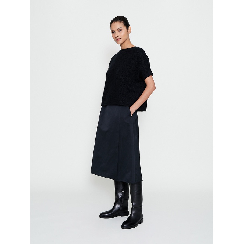Stieglitz Wrap Skirt in Black