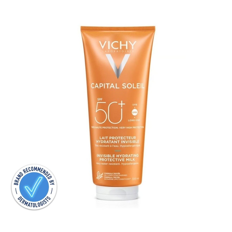 VICHY Capital Soleil Hydrating Fresh Sun Protection Milk SPF50+ for Face & Body 300ml