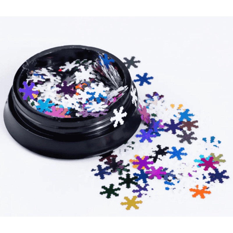 Snowflake Glitter Pot