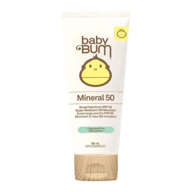 Sun Bum — Baby Bum – SPF50 Mineral Sunscreen Lotion – Fragrance Free 3oz