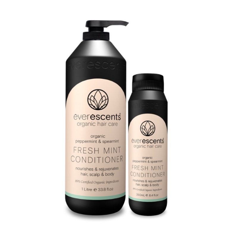 EVERESCENTS Organic Peppermint & Spearmint Fresh Mint Conditioner  |  Various Sizes