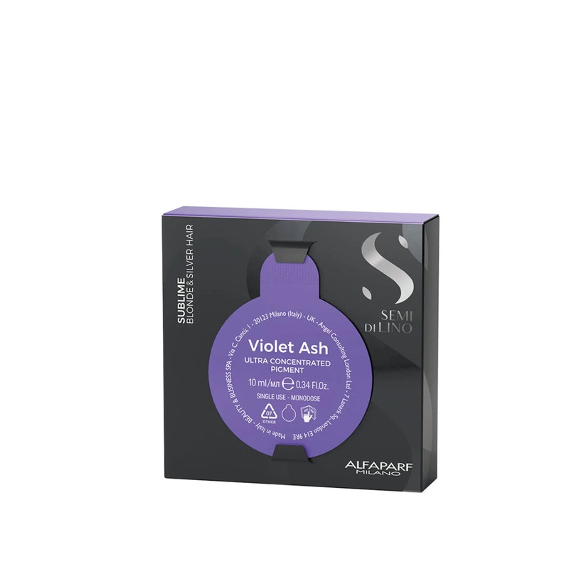 ALFAPARF MILANO SEMI DI LINO SUBLIME ULTRA CONCENTRATED PIGMENT 10ML VIOLET ASH