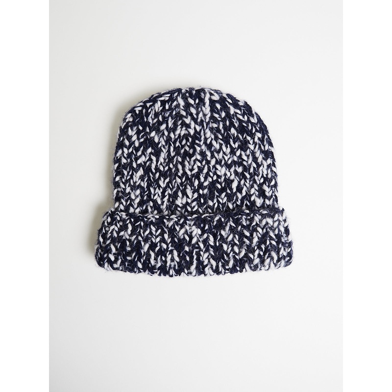 Beanie Softy Marled in Night/White