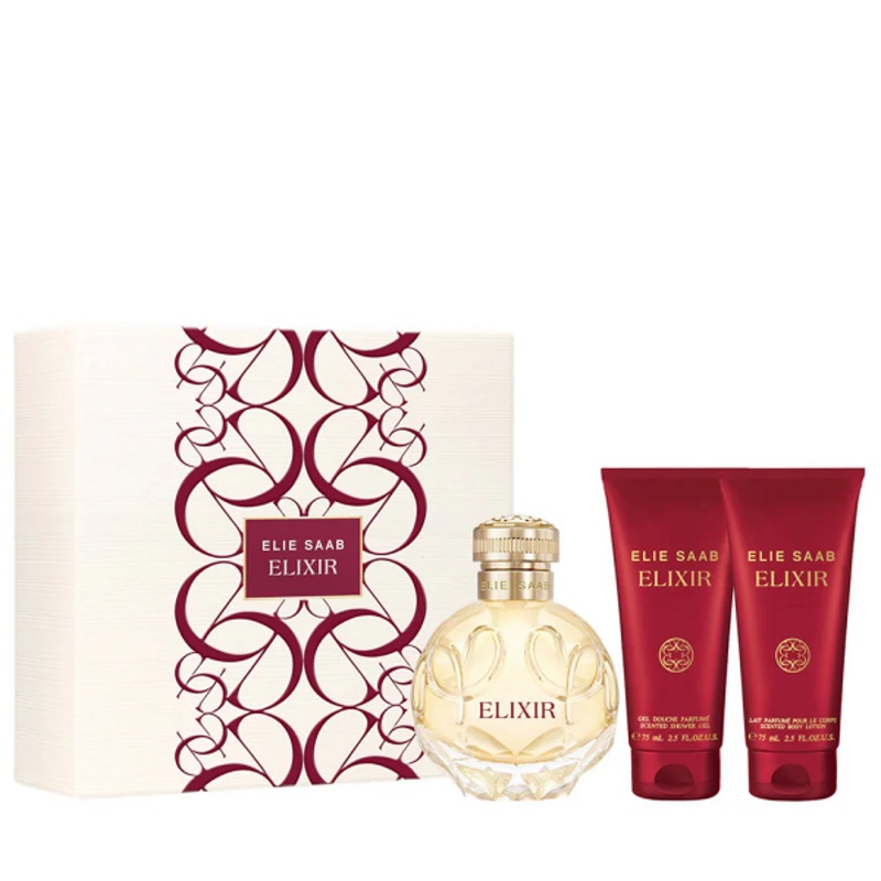 Elie Saab – Elixir Eau De Parfum Set ( EDP 100ml+ SG 75ml + BL 75ml )