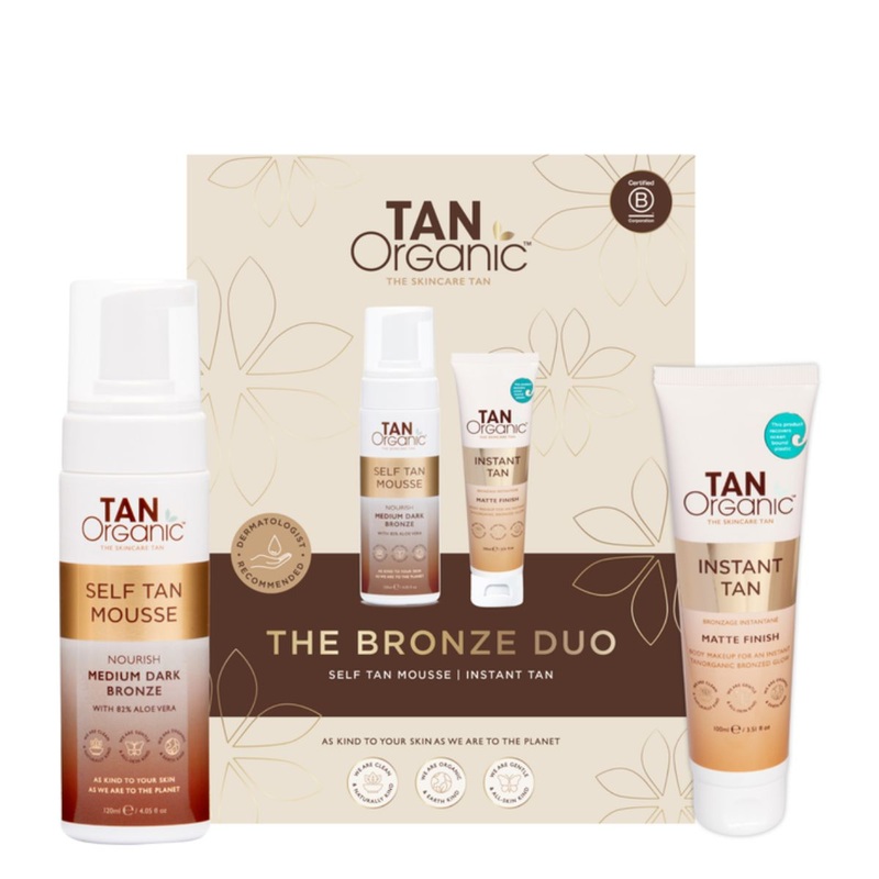Tan Organic The Bronze Duo Gift Set