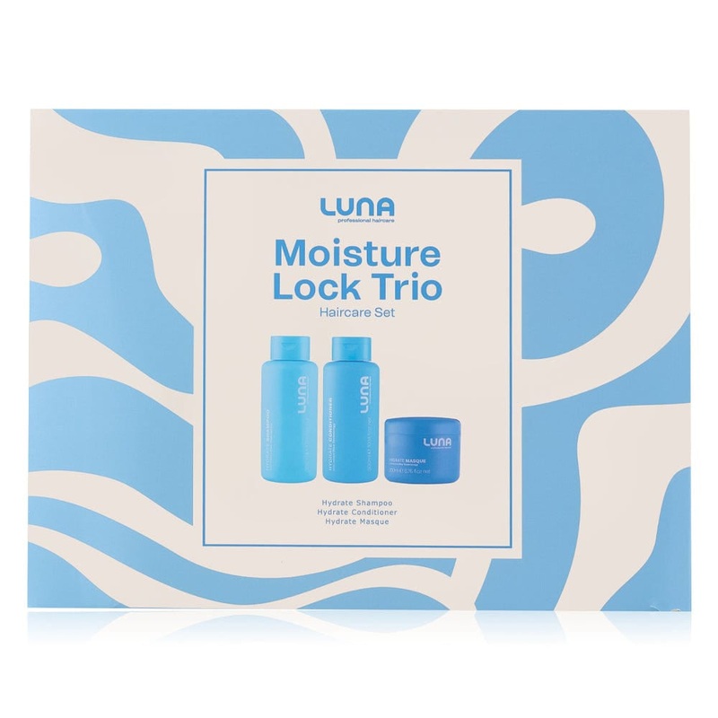 Luna Professional Hydrate Moisture Lock Trio Haircare Set