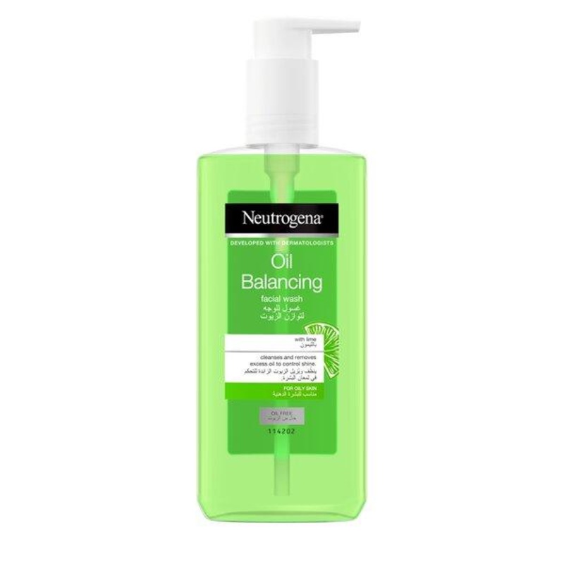 Neutrogena – Oil Balancing Facial Wash Lime Oil Free
