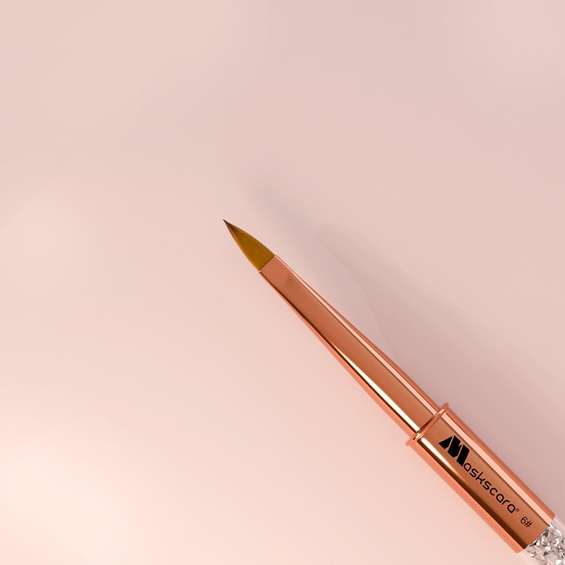 Rose Gold # 6 Acrylic Brush