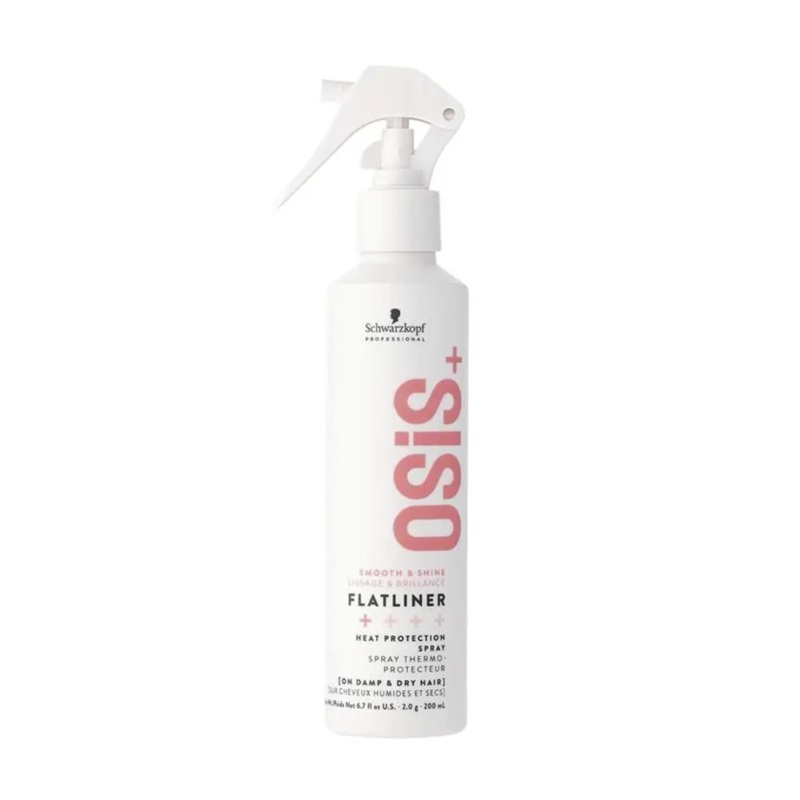 SCHWARZKOPF OSIS+ SMOOTH & SHINE FLATLINER HEAT PROTECTION SPRAY 200ML