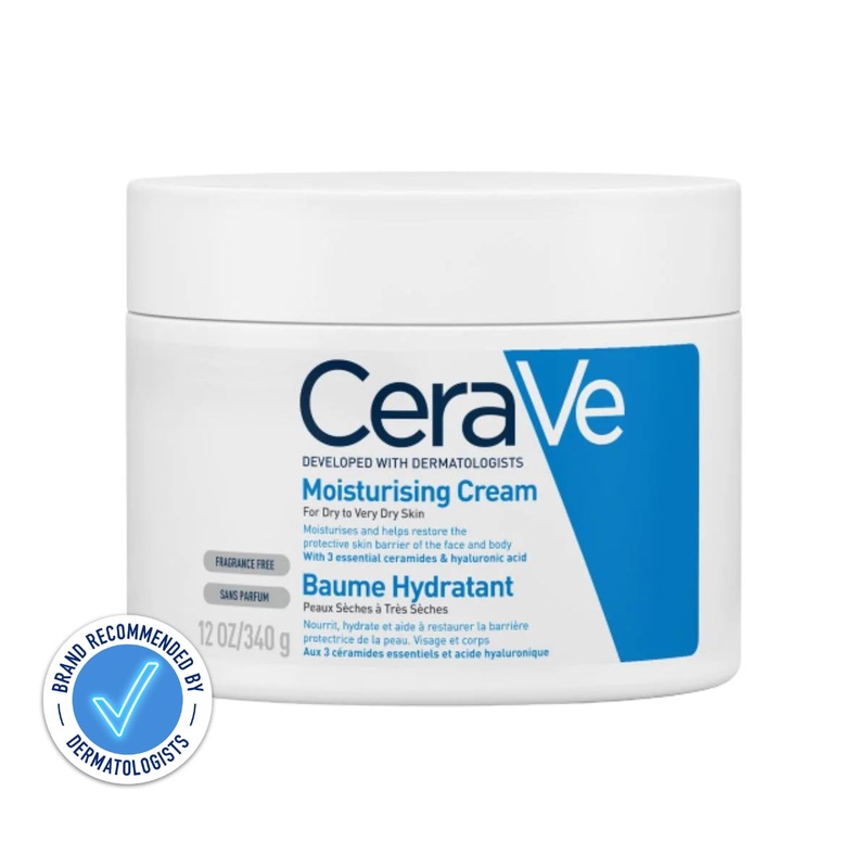 CeraVe Moisturising Cream Pot with Hyaluronic Acid & Ceramides for Dry to Very Dry Skin 340g
