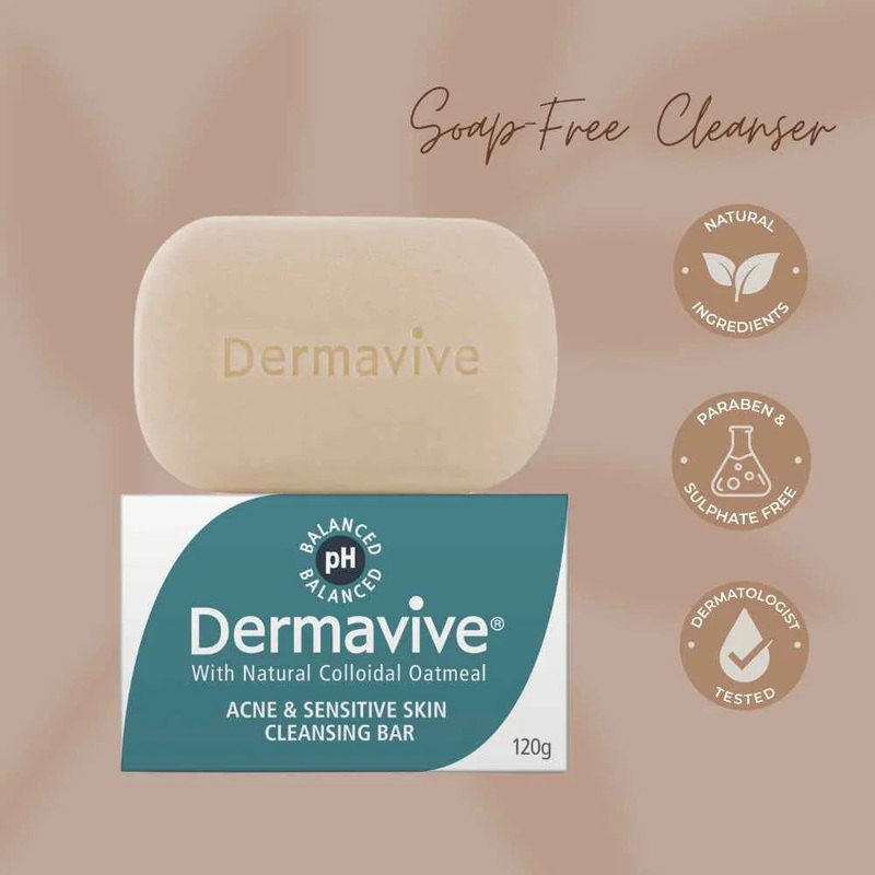 Dermavive Acne & Sensitive Skin Soap Bar 120g