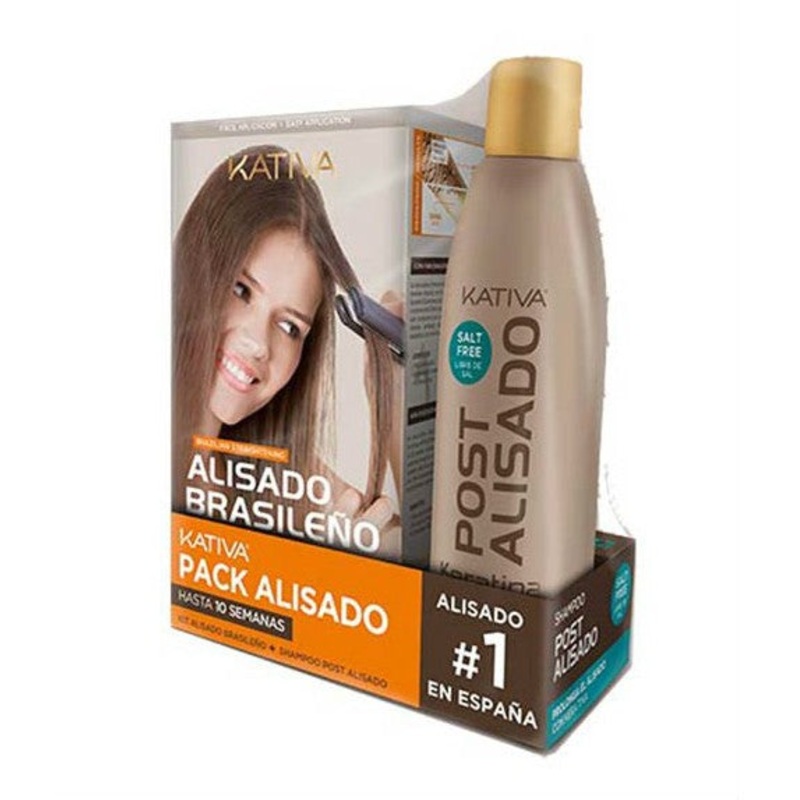 Kativa Kit Brazilian Straightening + Shampoo Post-Smoothing Kit