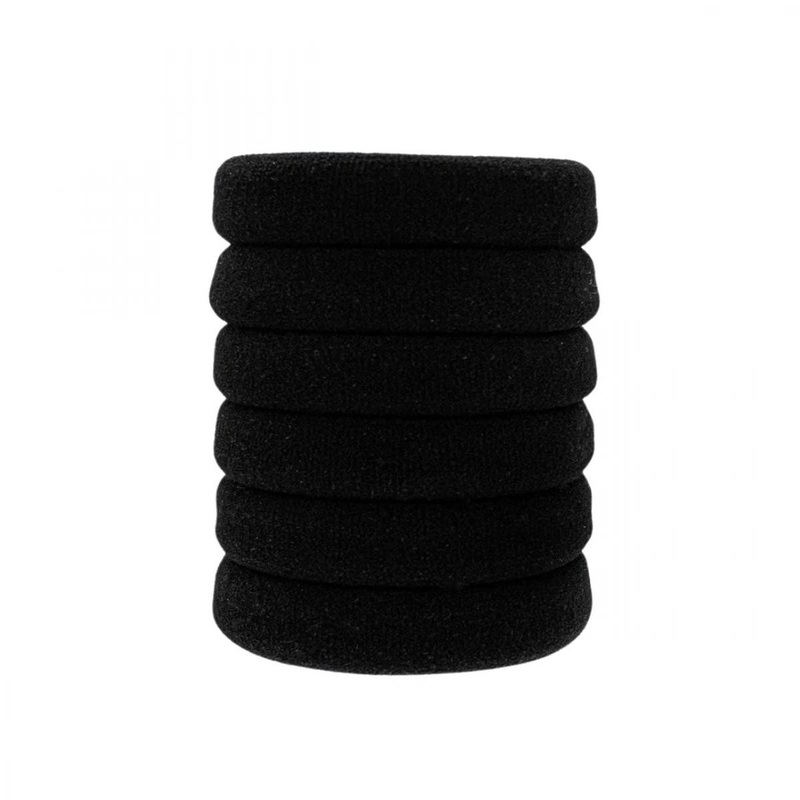 Kitsch — Nylon Thick Elastics 6pc- Black