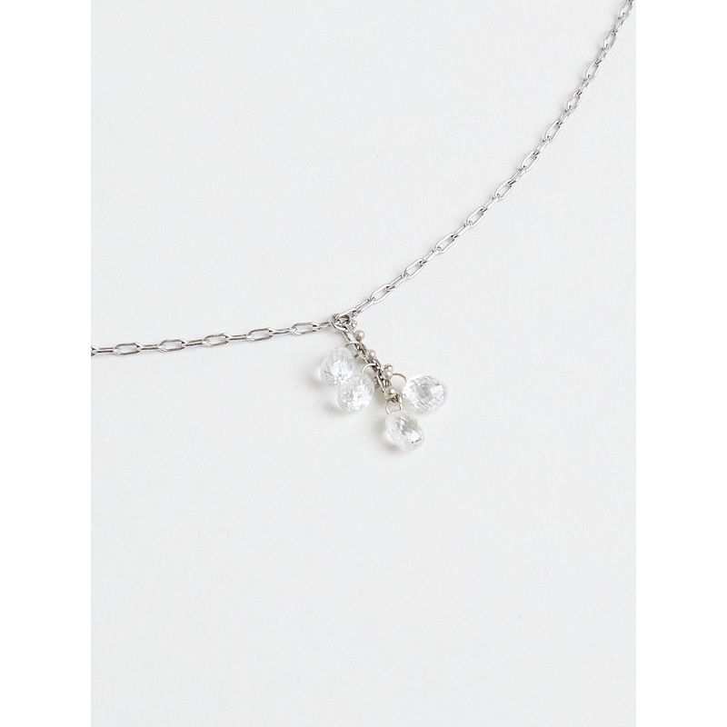 Platinum and Briolette Diamond Choker