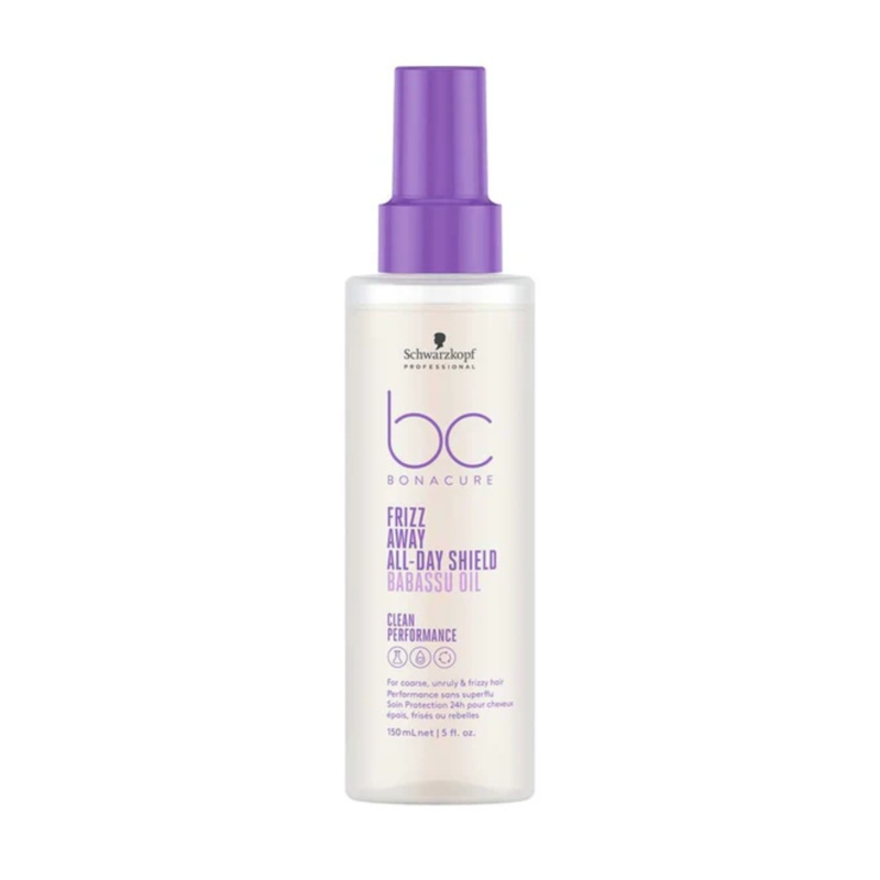 SCHWARZKOPF BONACURE CLEAN PERFORMANCE FRIZZ AWAY ALL-DAY SHIELD 150ML