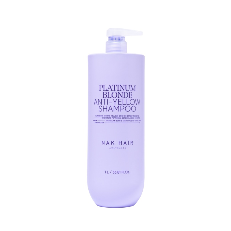 Nak Signature Platinum Blonde Anti-yellow Shampoo 1l