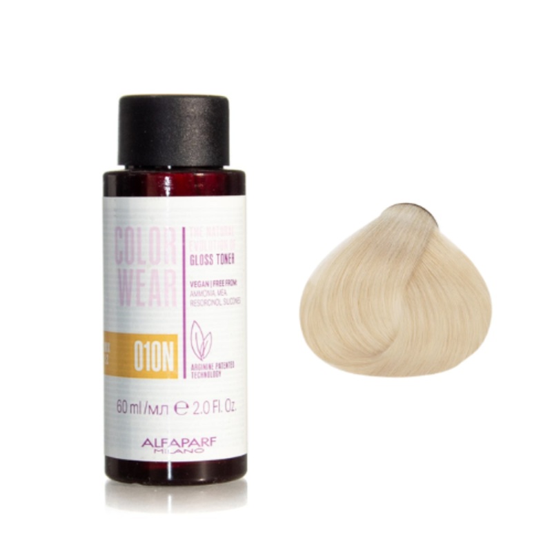 ALFAPARF MILANO COLOR WEAR GLOSS TONER 60ML 010N
