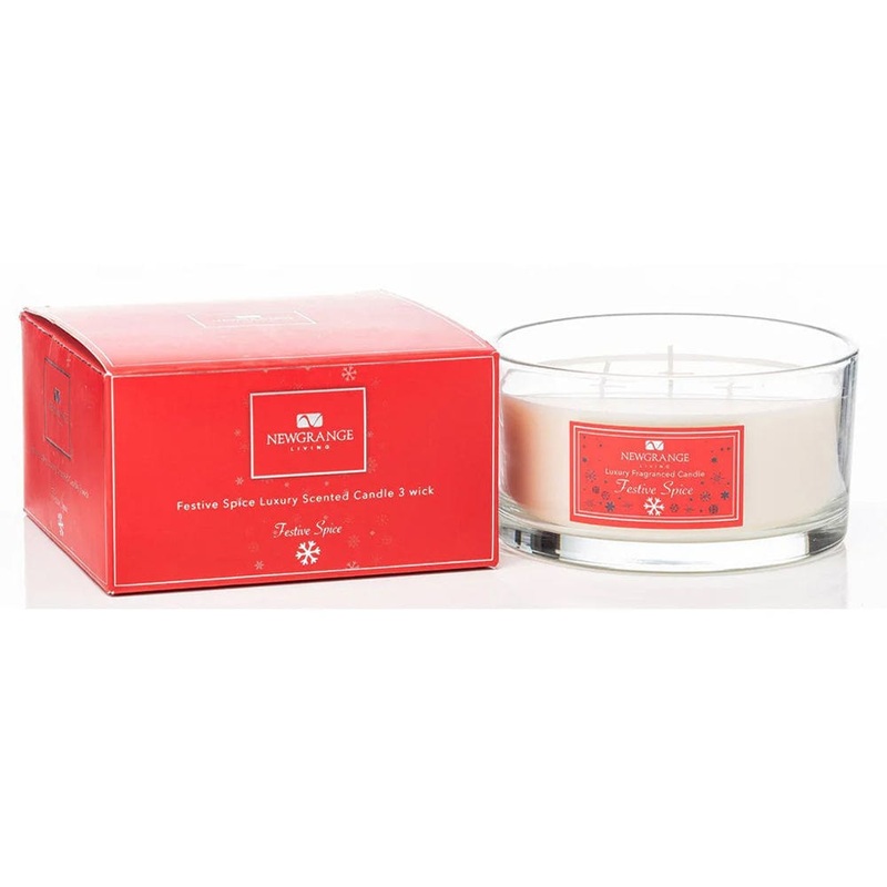 Newgrange Living Festive Spice Luxury 3 Wick Candle
