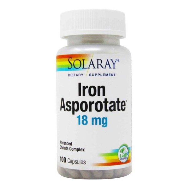 Solaray – Iron Asporotate 18 mg